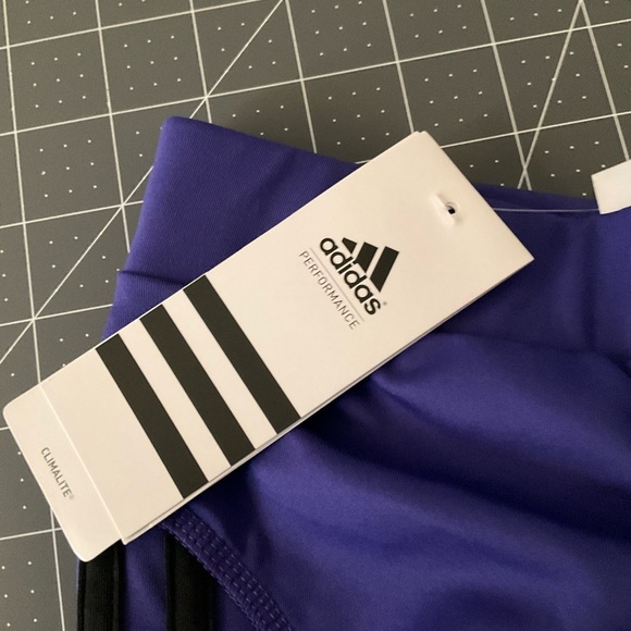adidas Kids Purple Leggings - Picture 5 of 6